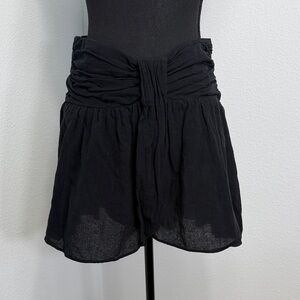 Free People Black Sheer Skirt